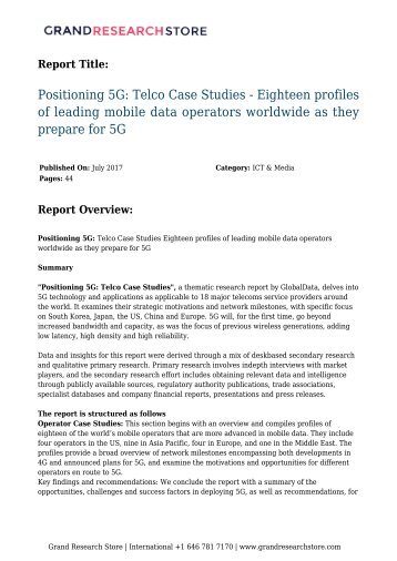 positioning-5g-telco-case-studies---eighteen-profiles-of-leading-mobile-data-operators-worldwide-as-they-prepare-for-5g-grandresearchstore