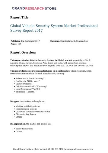 global-vehicle-security-system-market-professional-survey-report-2017-477-grandresearchstore