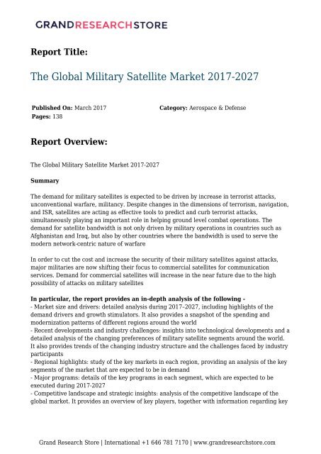 the-global-military-satellite-market-2017-2027-grandresearchstore