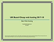 UK Based Cheap web hosting 2017-18