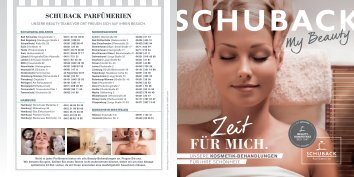 Parfümerie Schuback Beauty Lounges Prospekt