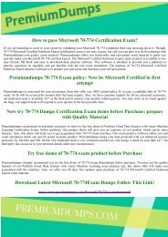 70-774 Microsoft Certified Solutions Expert Exam Questions