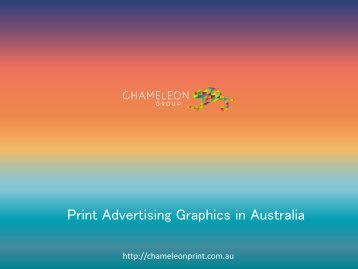 Print Advertising Graphics in Australia