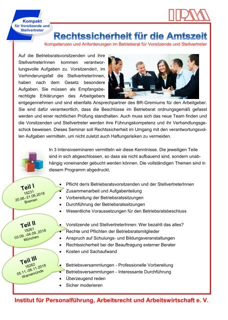 Schulungsprogramm 2018/2019