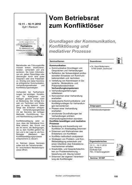 Schulungsprogramm 2018/2019