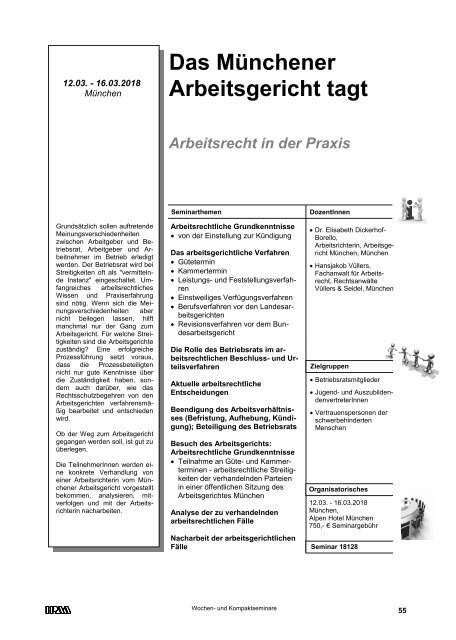 Schulungsprogramm 2018/2019