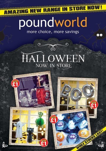 Poundworld Halloween Leaflet HIGH RES