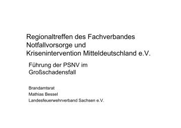 Leitender Notarzt „Einsatzleiter“ „Zugführer“ Abschnittsleiter