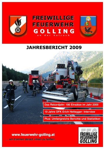 Jahresbericht für das Jahr 2009 - Freiwillige Feuerwehr Golling