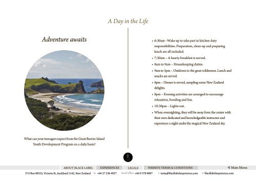 6-Great Barrier Island Youth Outdoor Adventure Package 