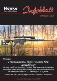 Henke-Infoblatt Ruger Precision Rifle in .223 Remington