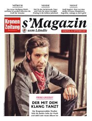s'Magazin usm Ländle, 24. September 2017