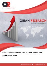 Global Mobile Patient Lifts Market Trends and Forecast To 2022