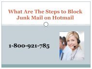 What Are The Steps to Block Junk Mail on Hotmail