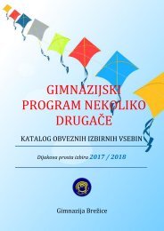 Gimnazijski program nekoliko drugače