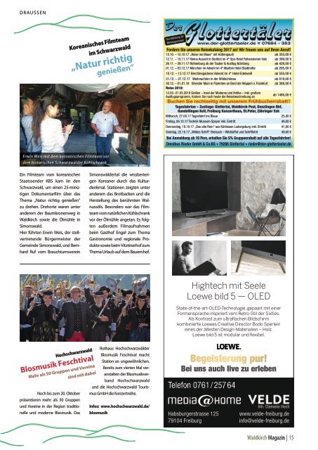 Waldkirch Magazin, September 2017 