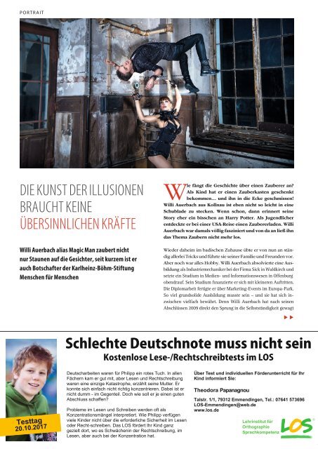 Waldkirch Magazin, September 2017 