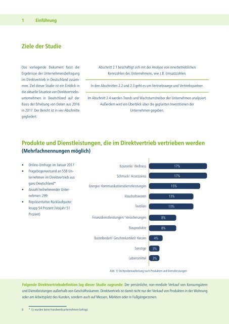 Situation der Direktvertriebsbranche in Deutschland 2017