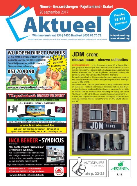 Editie Ninove 20 september 2017