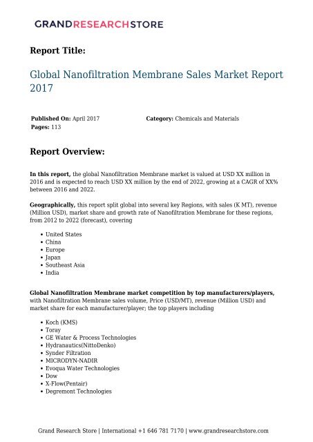 global-nanofiltration-membrane-sales-market-report-20170D-grandresearchstore
