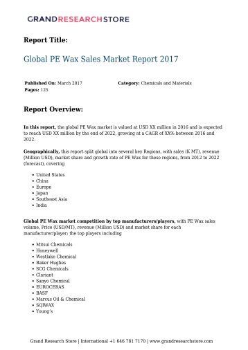 global-pe-wax-sales-market-report-20170D-grandresearchstore
