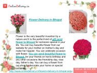 Flowers delivery service to Bhopal