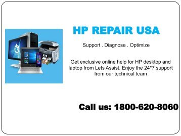 1-800-620-8060 HP Repair USA | HP Support Phone Number USA