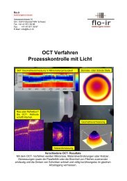OCT Verfahren - Prozesskontrolle mit Licht