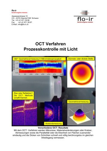 OCT Verfahren - Prozesskontrolle mit Licht