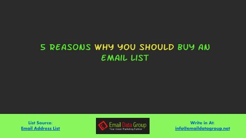 Buy Email Lists