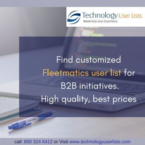 Fleetmatics Users Email List