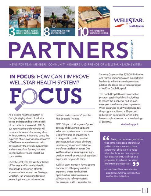 September 2017 Partners Newsletter