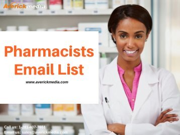 Pharmacists Email List