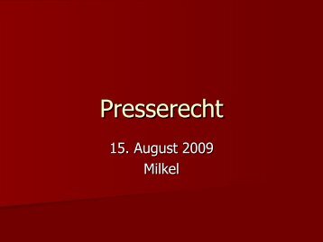 Presserecht