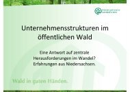 Unternehmensstrukturen im öffentlichen Wald - 33. Freiburger ...