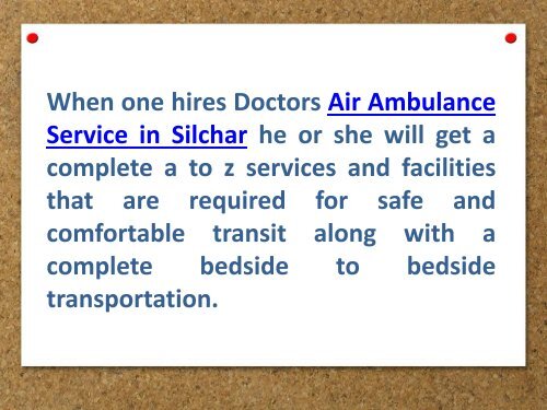 Air Ambulance Service in Jamshedpur