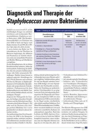 04 Diagnostik und Therapie der Staph aureus Bakteriämie