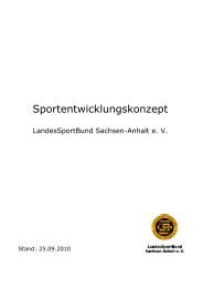Sportentwicklungskonzept - LandesSportBund Sachsen-Anhalt eV
