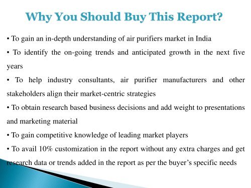 India Air Purifiers Market Forecast &amp; Opportunities, 2012 - 2022