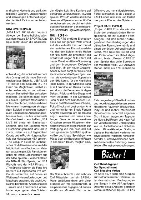 Szene Köln-Bonn, Ausgabe 10.2017