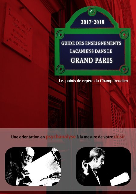 Guide des enseignements lacaniens dans le Grand Paris