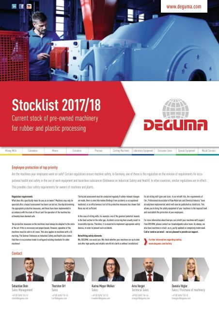 DEGUMA Stocklist 2017-18 - english