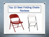 Top 10 Best Folding Chairs 