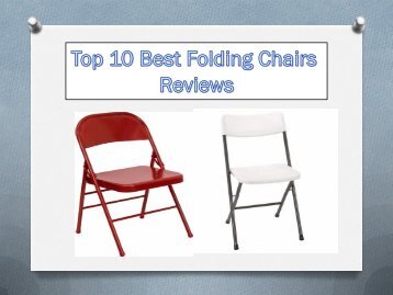 Top 10 Best Folding Chairs 