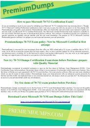 70-713 Microsoft Certified Professional Exam Questions