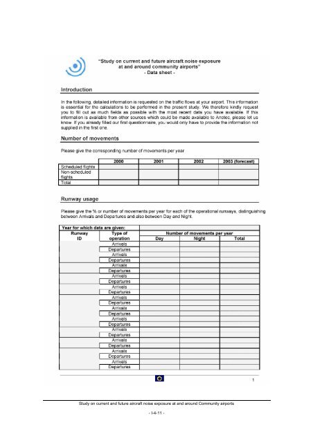 Study on Current and Future Aircraft Noise Exposure at and around ...