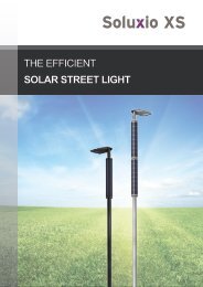 Soluxio XS: The efficient solar street light