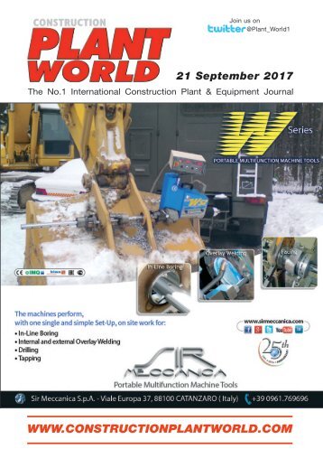 Construction Plant World 21st September 2017