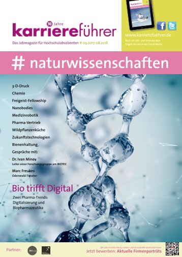 karriereführer naturwissenschaften 2017.2018 – Bio trifft Digital