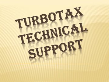 Turbotax Technical Support 1-888-827-9060